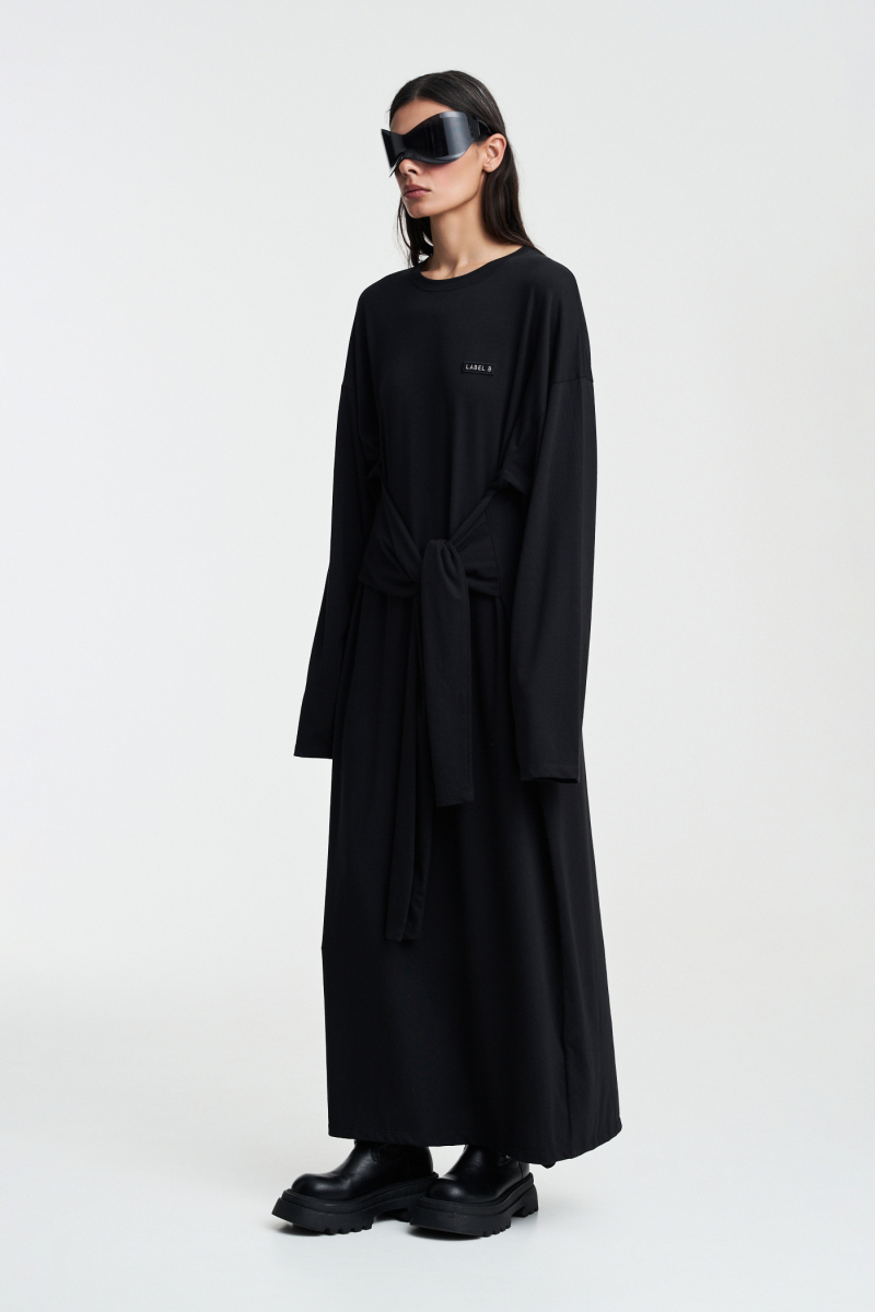 Платье объемное Label .B, цвет: Черный Dr.03.5.4101.26BLC | новая коллекция купить онлайн