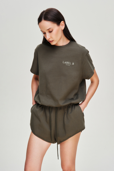 Комбинезон с шортами Label .B, цвет: хаки Kb.03.4.05KH | новая коллекция купить онлайн