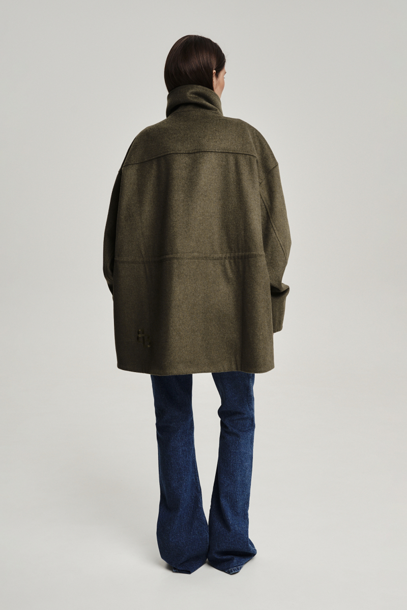 Парка из полушерсти Label .B, цвет: хаки Jc.33.5.5924/3KH | новая коллекция купить онлайн