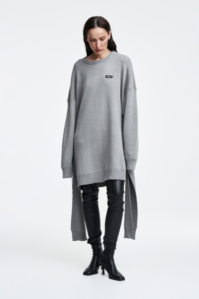 Платье вязаное Label .B, цвет: серый Kn.Dr.21.5GR | новая коллекция купить онлайн