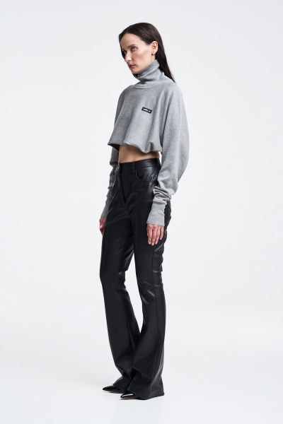 Водолазка укороченная Label .B, цвет: серый  | новая коллекция купить онлайн
