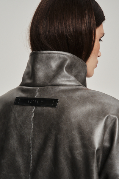 Куртка из экокожи утепленная Label .B, цвет: серый Jc.01.4.41/2GR | новая коллекция купить онлайн