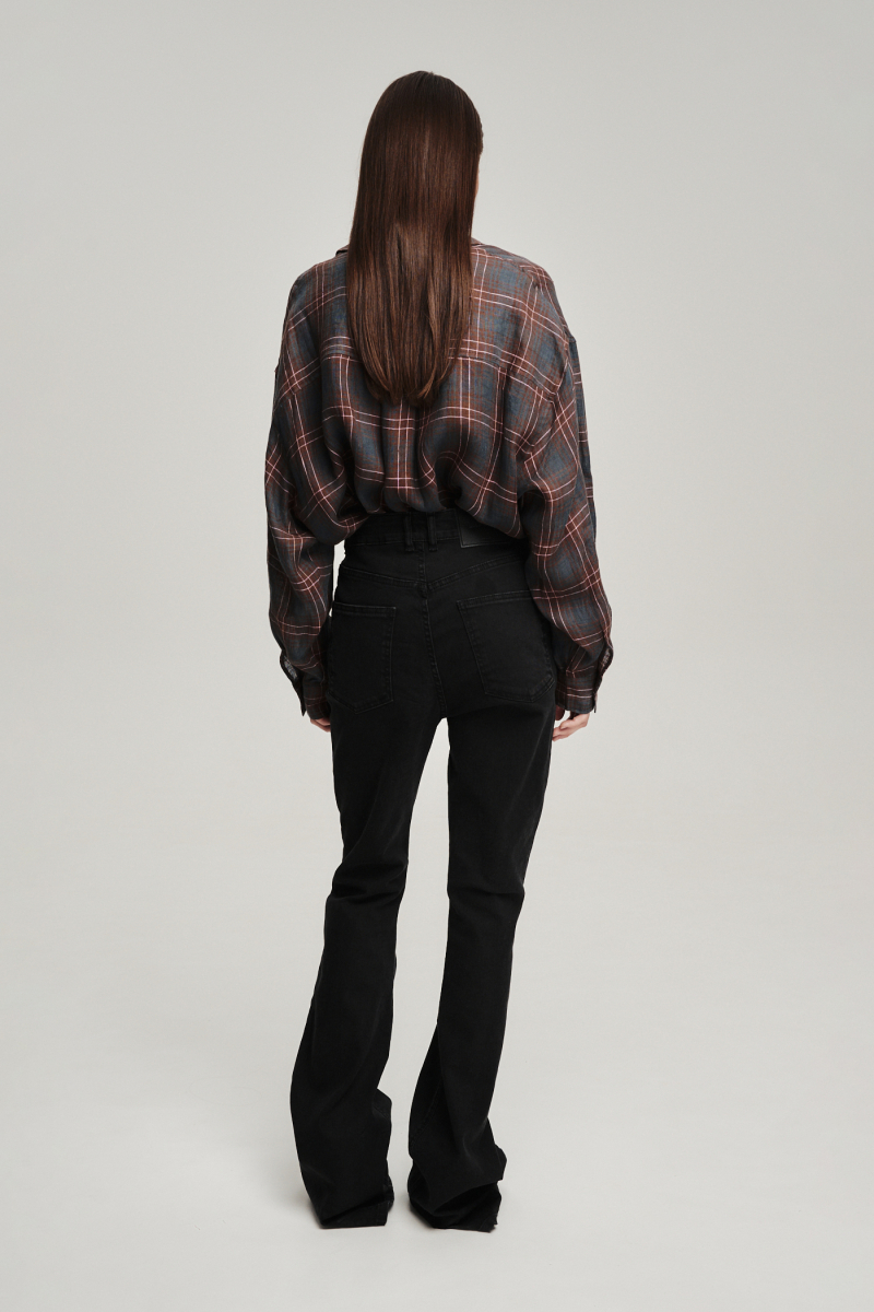 Джинсы клеш Label .B, цвет: Черный Dn.18.3.26BLC | новая коллекция купить онлайн