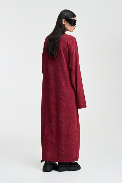 Платье объемное Label .B, цвет: Бордовый Dr.03.5.4101.26BRG | новая коллекция купить онлайн