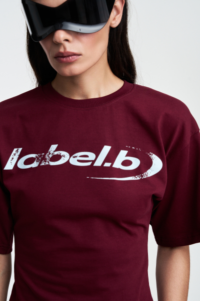 Футболка приталенная (бордовый) Label .B, цвет: Бордовый Tp.04.3.67.0626BRG | новая коллекция купить онлайн