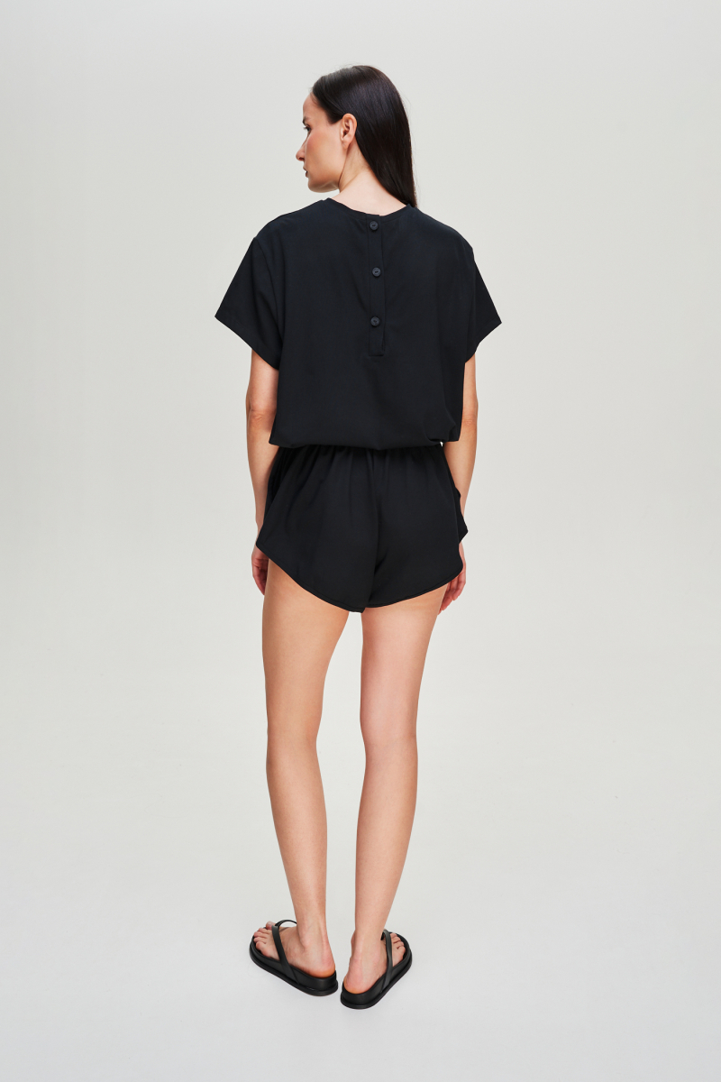 Комбинезон с шортами Label .B, цвет: Черный Kb.03.4.05BLC | новая коллекция купить онлайн