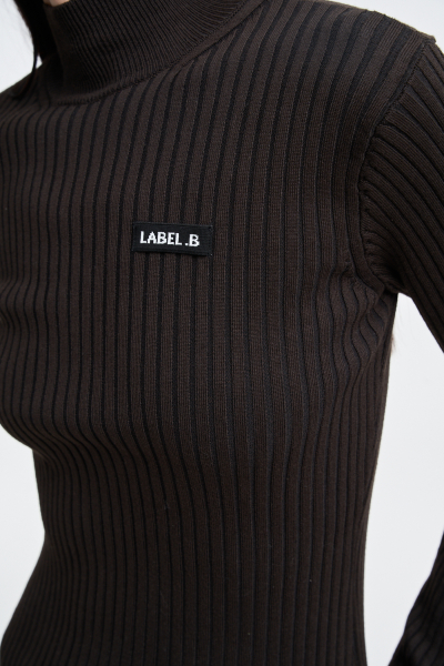 Водолазка Label .B, цвет: коричневый Kn.08.2BRN | новая коллекция купить онлайн