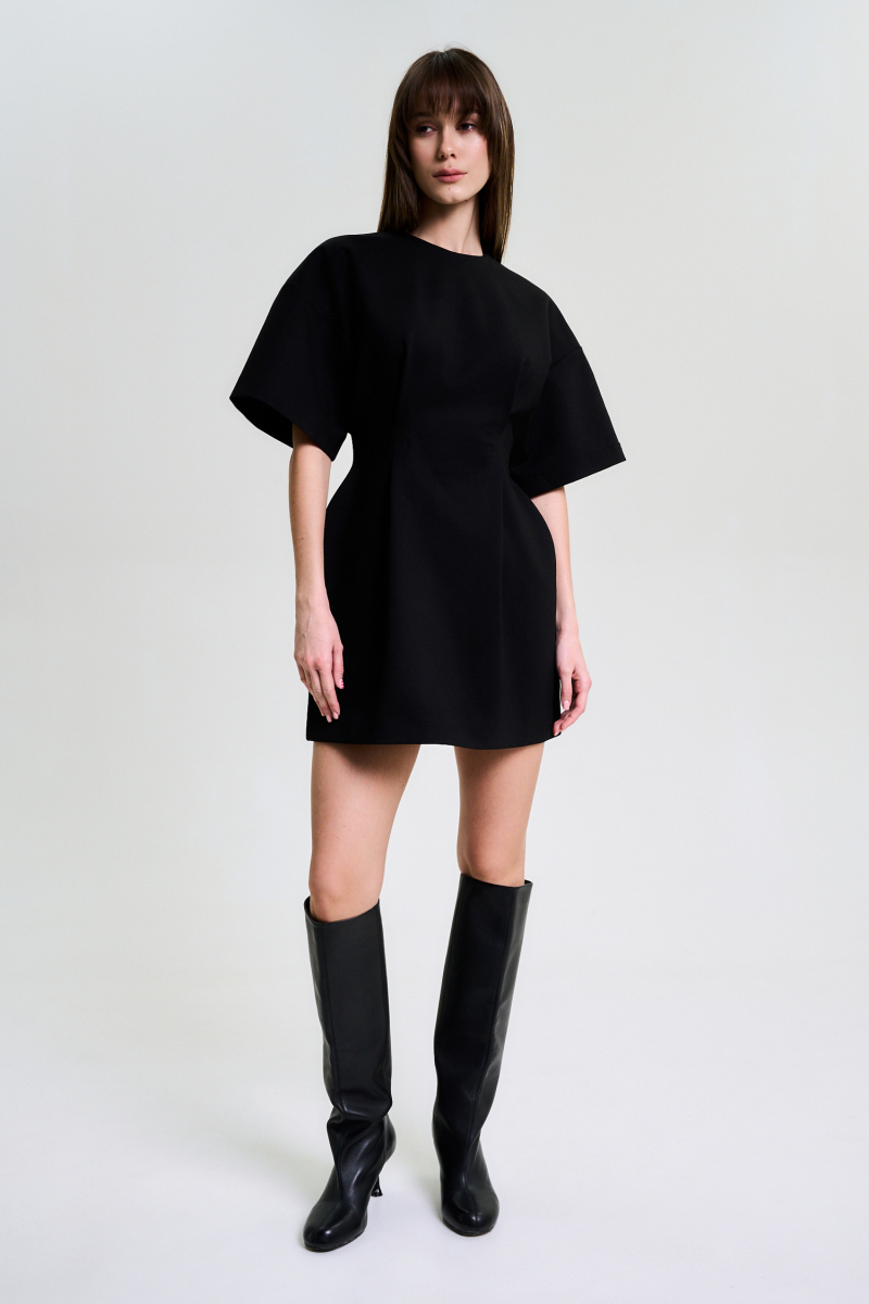 Платье с коротким рукавом Label .B, цвет: Черный Dr.25.2.1538BLC | новая коллекция купить онлайн