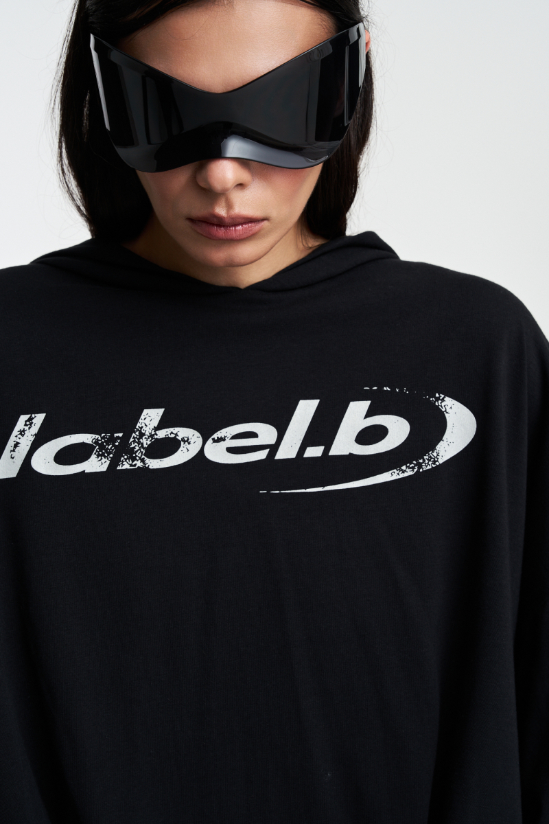 Худи с защипами (черный) Label .B, цвет: Черный Tp.01.5.70\2BLC | новая коллекция купить онлайн