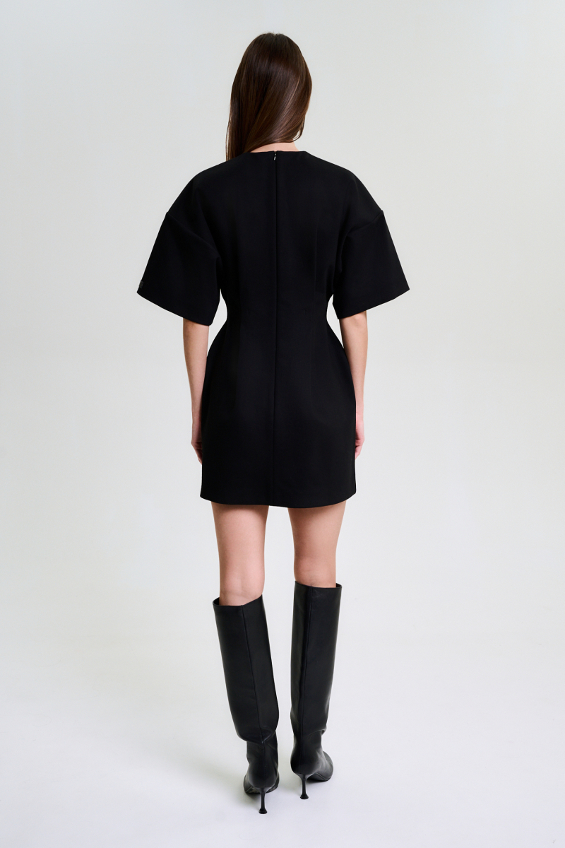 Платье с коротким рукавом Label .B, цвет: Черный Dr.25.2.1538BLC | новая коллекция купить онлайн