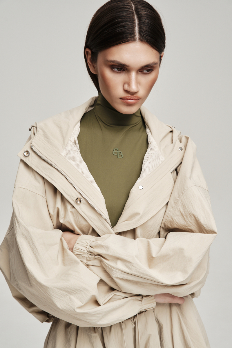 Куртка из плащевки Label .B, цвет: бежевый Jc.33.5.CH.B | новая коллекция купить онлайн
