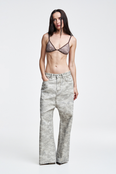 Лиф из сетки в паттерн Label .B, цвет: бежевый TSLB030120405 | новая коллекция купить онлайн