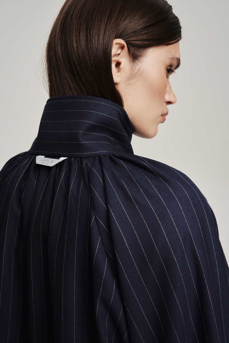 Олимпийка объемная в полоску Label .B, цвет: синий Jc.01.5.26BL | новая коллекция купить онлайн