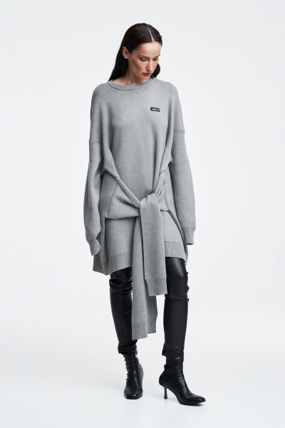 Платье вязаное Label .B, цвет: серый Kn.Dr.21.5GR | новая коллекция купить онлайн