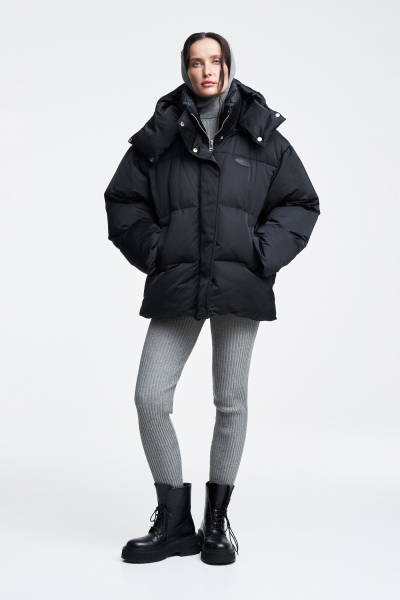 Пуховик паффер Label .B, цвет: Черный Jc.35.5.2659.1026BLC | новая коллекция купить онлайн
