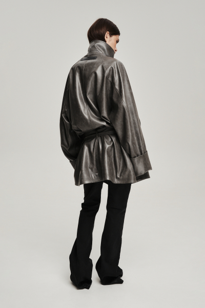 Тренч из экокожи Label .B, цвет: серый Jc.29.5.026/3GR | новая коллекция купить онлайн