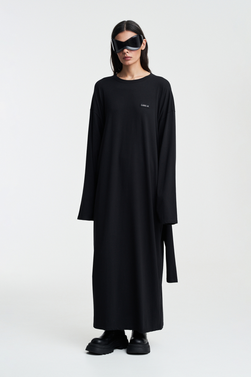 Платье объемное Label .B, цвет: Черный Dr.03.5.4101.26BLC | новая коллекция купить онлайн