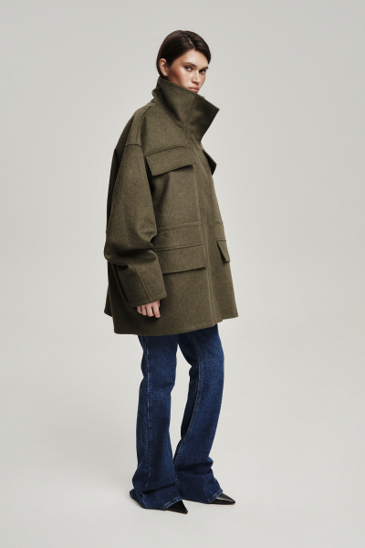 Парка из полушерсти Label .B, цвет: хаки Jc.33.5.5924/3KH | новая коллекция купить онлайн