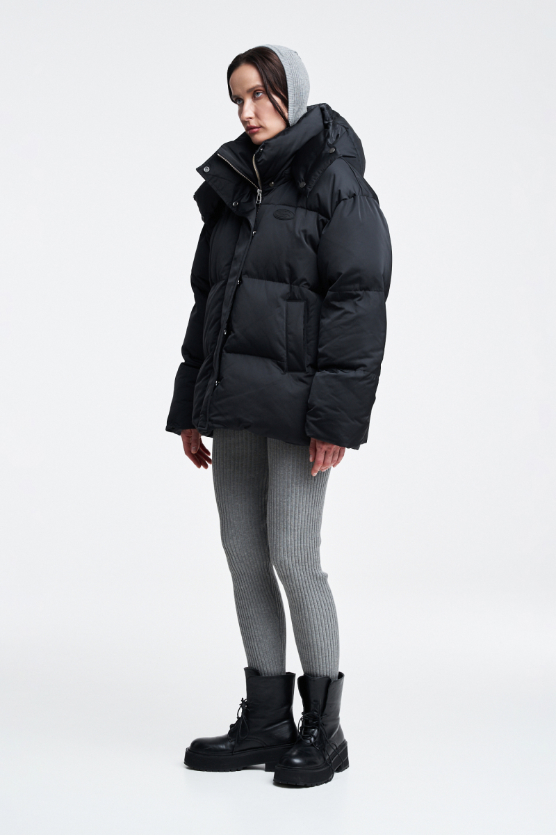 Пуховик паффер Label .B, цвет: Черный Jc.35.5.2659.1026BLC | новая коллекция купить онлайн