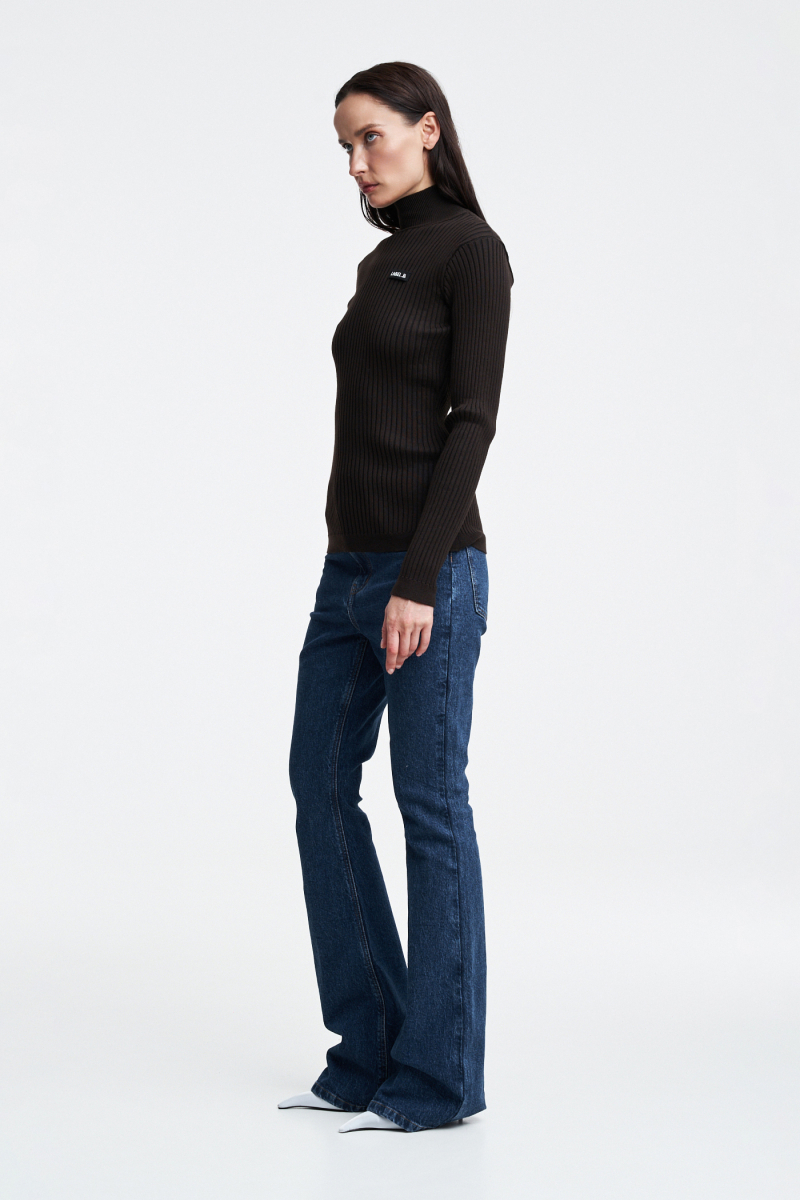 Водолазка Label .B, цвет: коричневый Kn.08.2BRN | новая коллекция купить онлайн