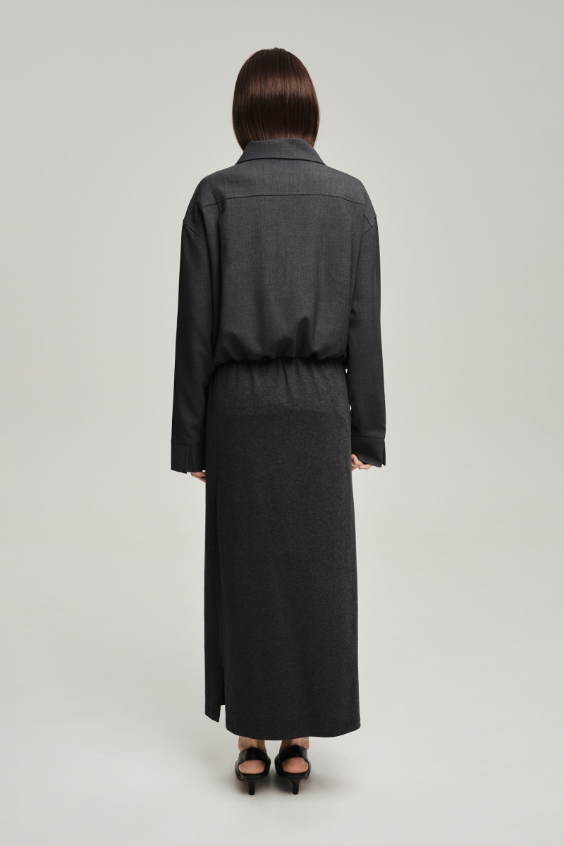 Куртка из костюмной ткани Label .B, цвет: темно-серый Jc.33.4.CH.DGR | новая коллекция купить онлайн
